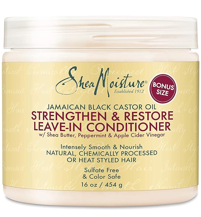 SHEA MOISTURE Jamaican Black Castor Oil Strengthen Grow & Restore Leave In Conditioner x-pression