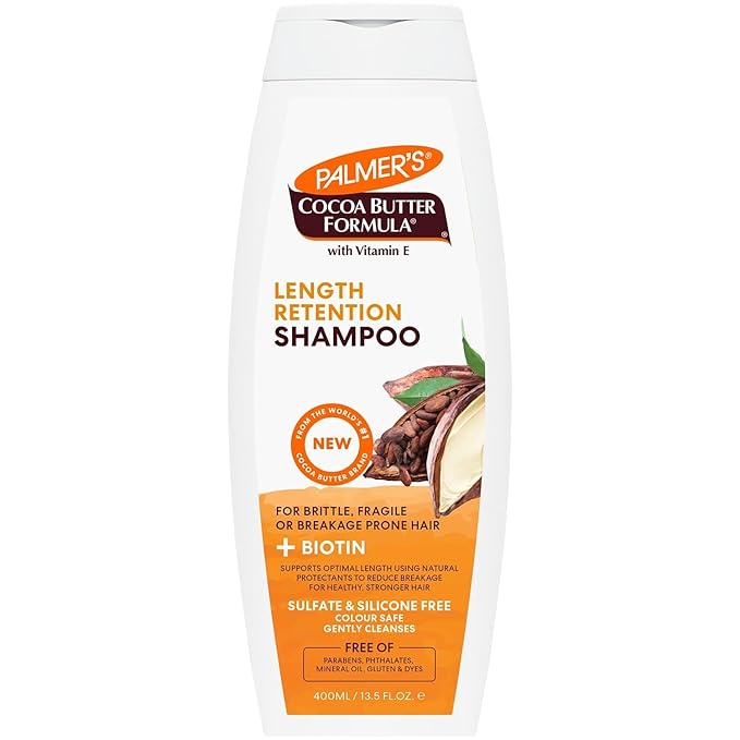 Palmer's Cocoa Butter & Biotin Shampoo for Hair Length Retention, Strengthening & Enhanced Shine - 400ml x-pression