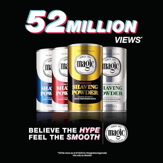 Soft Sheen Carson Magic Fragrant(GOLD) Shaving Powder, 4.5 Ounce x-pression