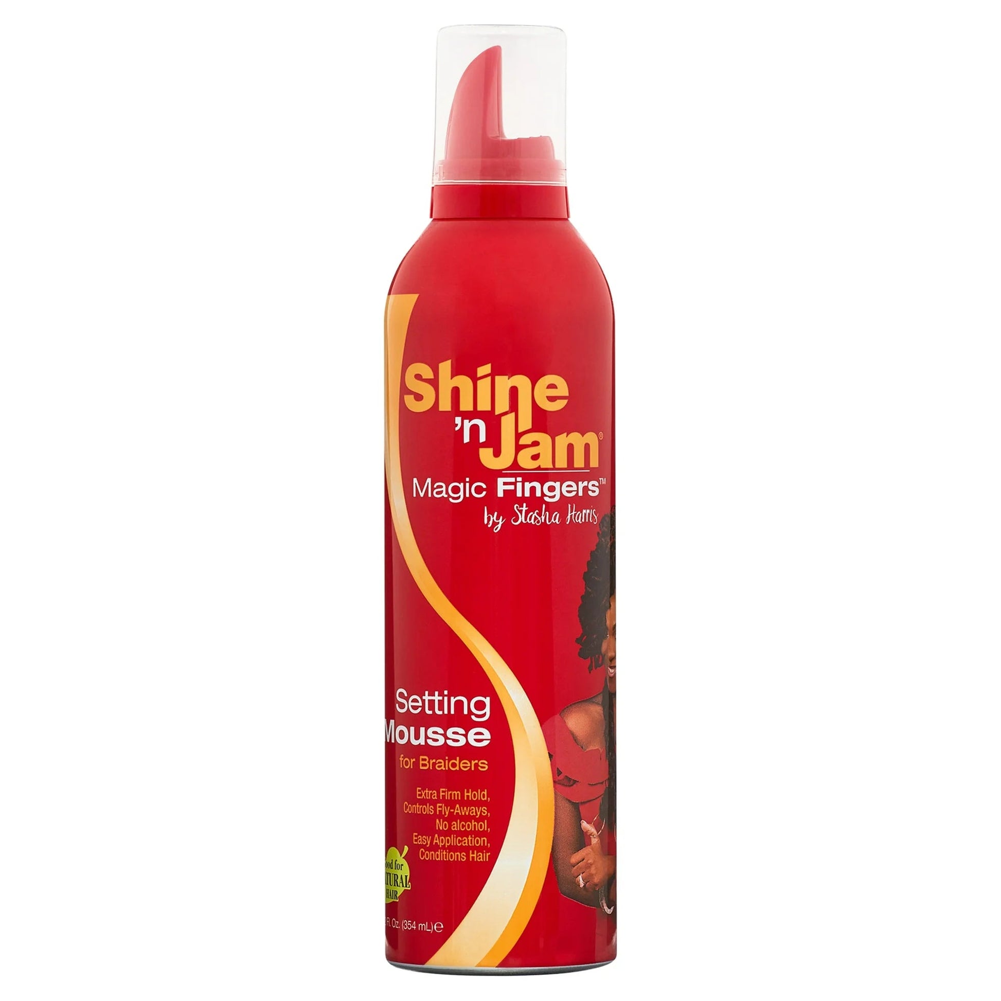 Ampro Shine-N-Jam Magic Fingers Setting Mousse For Braiders , 12 Ounce x-pression