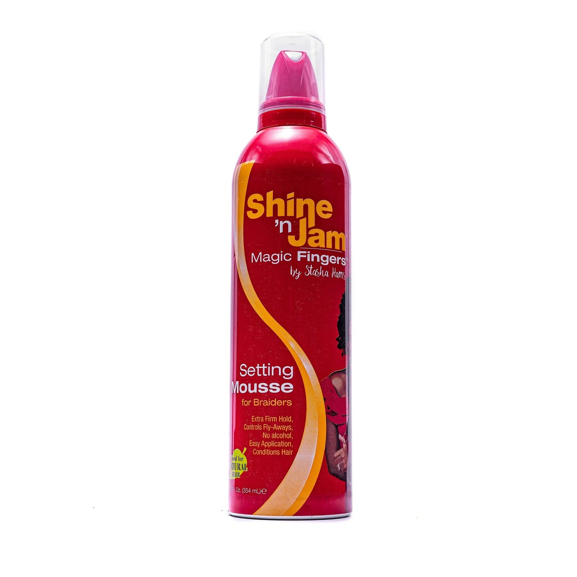 Ampro Shine-N-Jam Magic Fingers Setting Mousse For Braiders , 12 Ounce x-pression