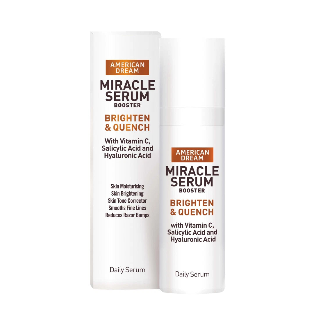 American Dream's Advanced Miracle Serum 50ml with Hyaluronic Acid - Brightening, Blemish Control, and Anti-Aging Formula for Men and Women