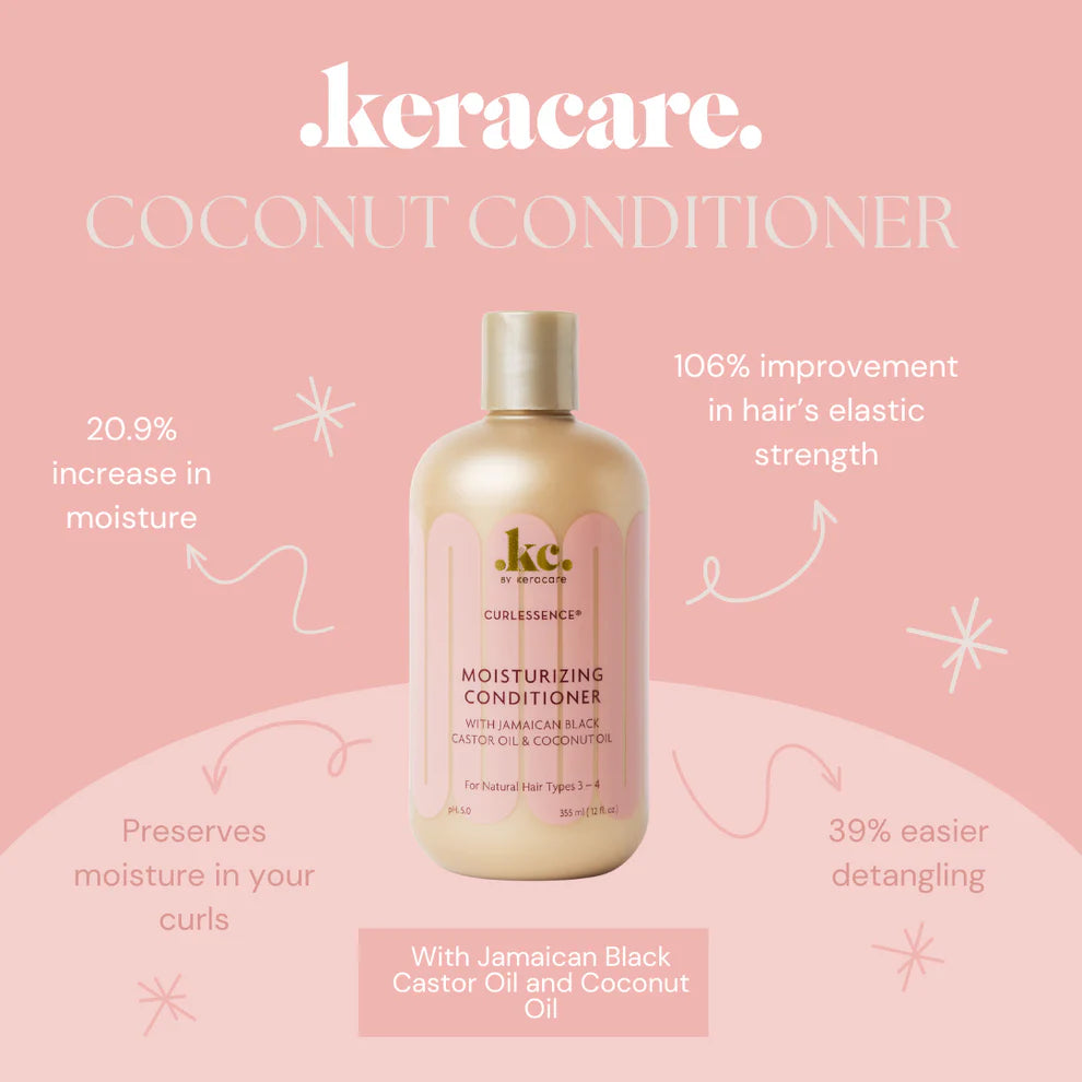 KeraCare Curlessence Moisturizing Conditioner, 12 fl oz, 355ml