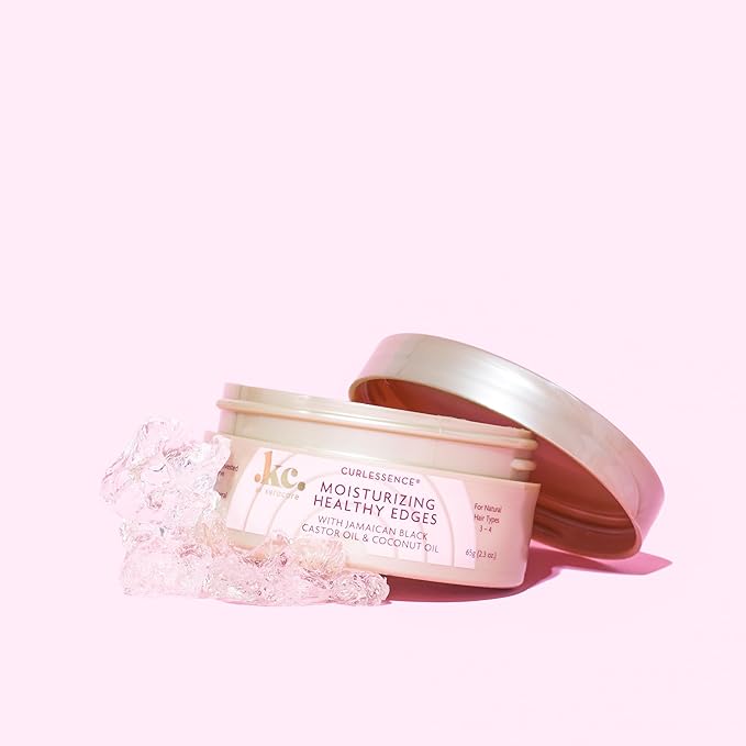 KeraCare CurlEssence Moisturizing Coconut Edge Control 2.3 oz - With Jamaican Black Castor Oil & Coconut Oil - Lasting Hold while Adding Moisture - No Flaking or Stickiness