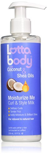 Lottabody, Coconut Oil and Shea Moisturize Me Curl & Style Milk, Defines Curls, Anti Frizz, Adds Moisture & Shine 8 Fl Oz x-pression