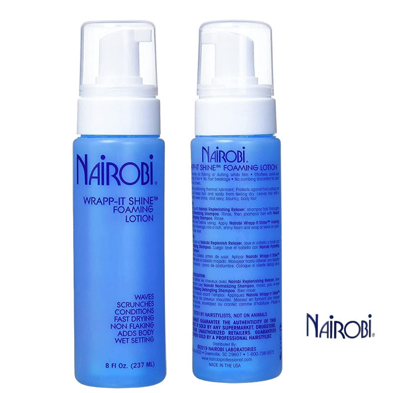 Nairobi Wrapp-It Shine Foaming Lotion, 8 Ounce x-pression