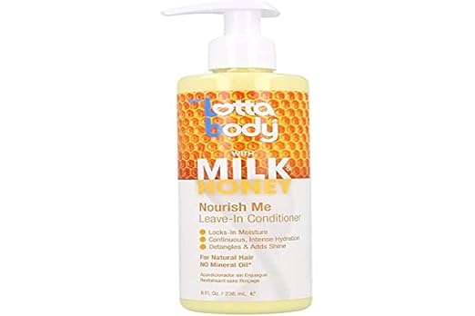 Lotta Body Nourish Me Leave In Conditioner, Milk & Honey Formula to Lock In, 8 Ounce x-pression
