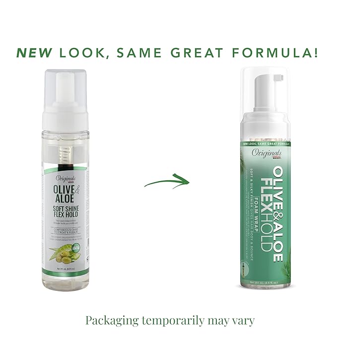 Originals by Africa's Best Olive Oil Foam Wrap Lotion, 6.5oz Bottle, Natural Conditioning, Alcohol Free Flexible Hold, Moisturizes and Helps Strengthen Hair