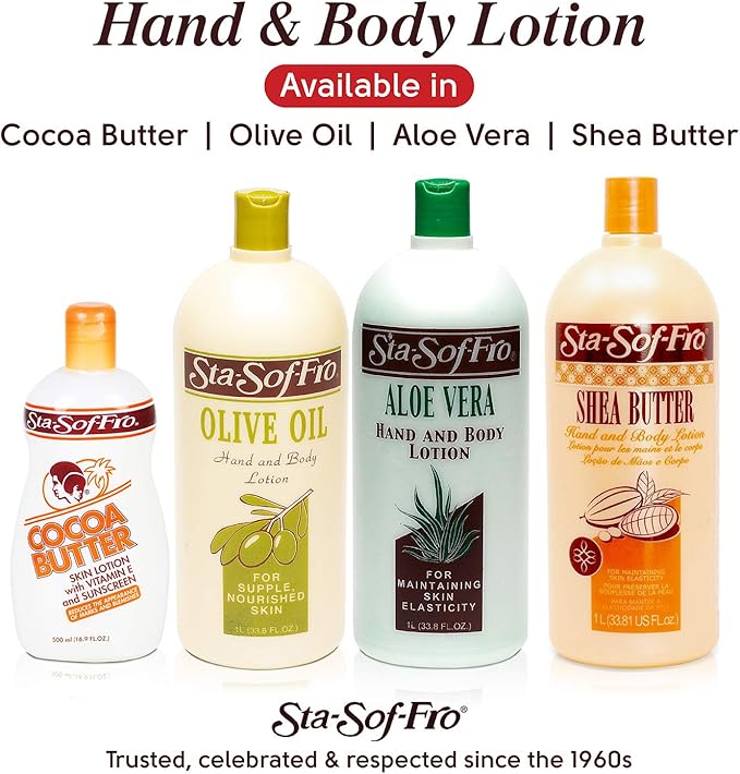 Sta Sof Fro Shea Butter Hand and Body Lotion, 33.8 Ounce x-pression
