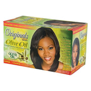 Organics by Africa's Best Olive Oil Hair Relaxer Kit | No-Lye Super Coarse System | Conditions & Moisturizes | for Healthier, Softer, Silkier, Straighter Hair