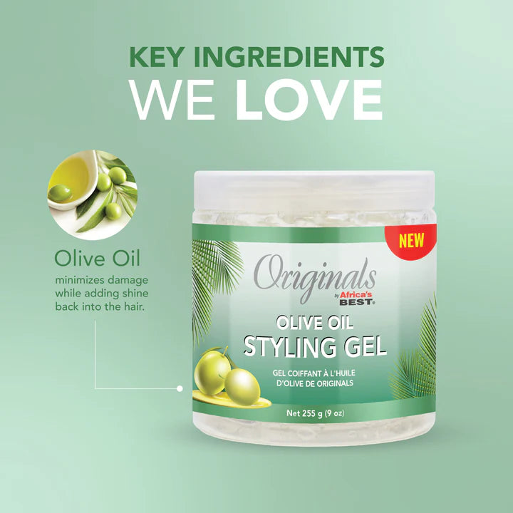 Africa's Best Organics Olive Oil Styling Gel 15 Ounce Jar