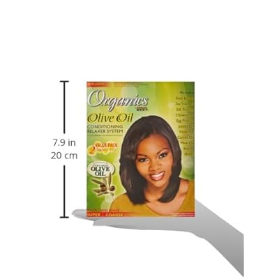 Africa's Best Olive Oil Conditioning Relaxer System 2-Pack for Regular/Coarse Hair Textures, Repair and Restore Elasticity, Soften and Shine