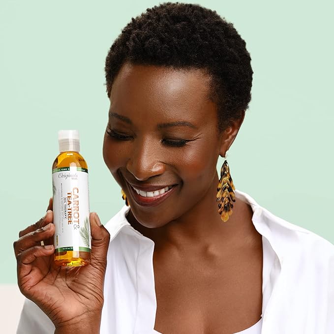Originals by Africa's Best Carrot Tea Tree Oil Therapy, For Body, Hair and Scalp, Natural Organic Oils Repair, Restores Stimulates, Revitalizes &, Rejuvenates, 6 oz