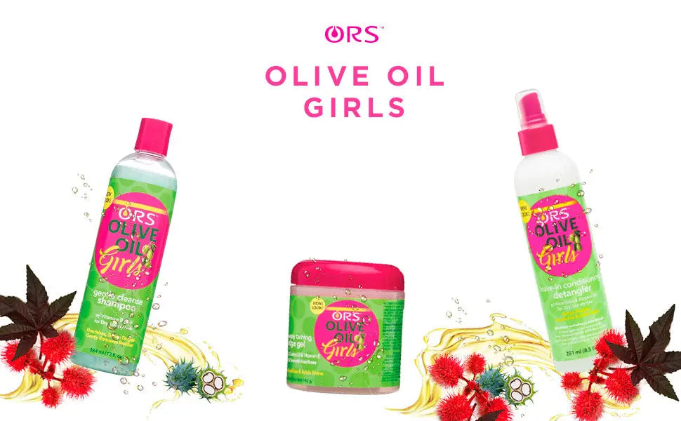 ORS Olive Oil Girls, Gentle Cleanse Shampoo, 13 Fl oz. x-pression