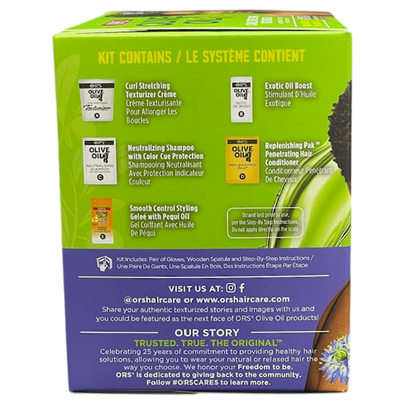 ORS Olive Oil Curl Stretching Texturizer Kit, 9.6 Ounce, 1count x-pression