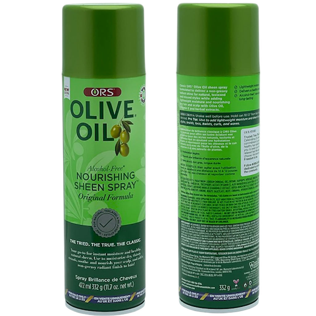 ORS Olive Oil Nourishing Sheen Spray infused with Coconut Oil (10 oz) x-pression