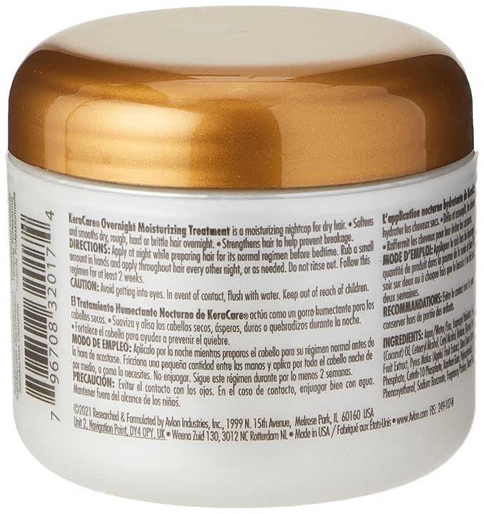 Keracare Avlon Overnight Moisturizing Treatment, 4 Ounce