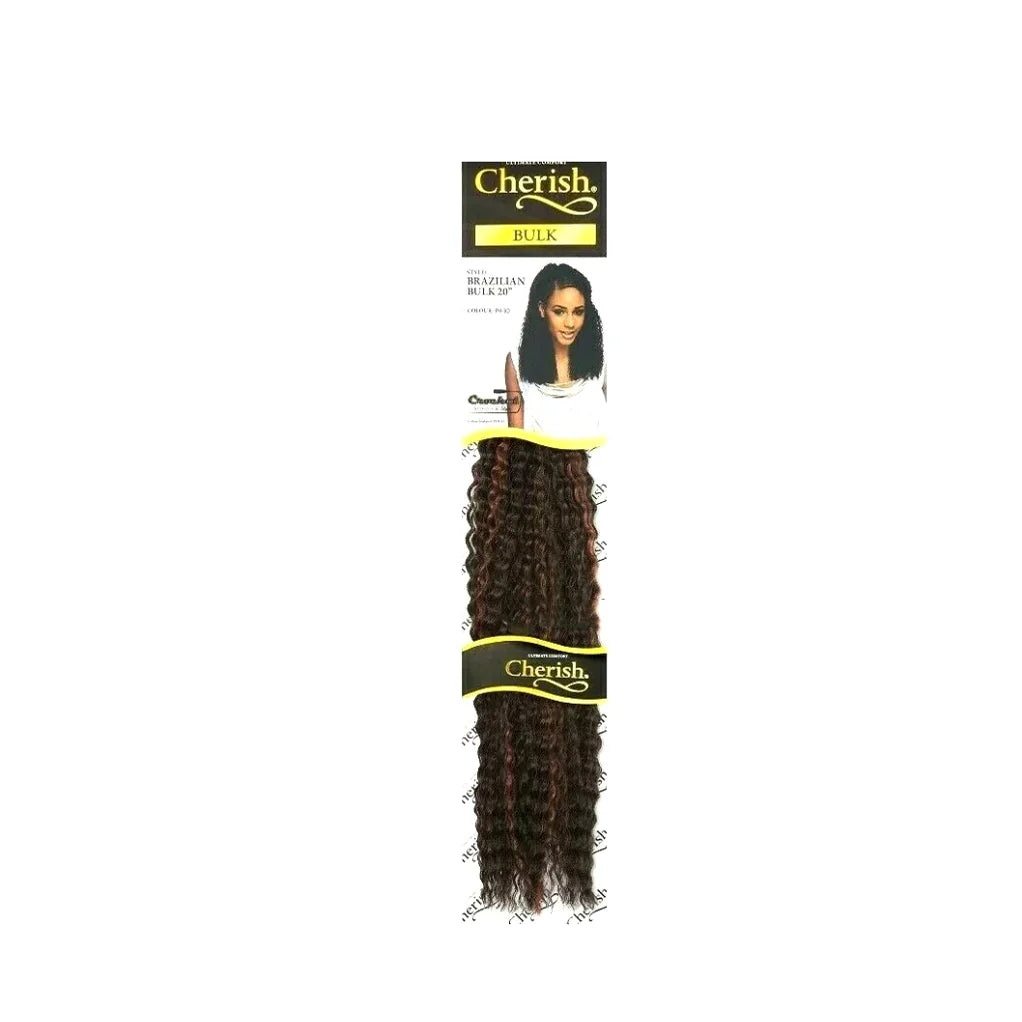 Cherish Brazilian Bulk 20" Synthetic Crochet Braid Curly Hair Extensions x-pression