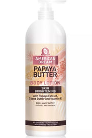 American Dream Papaya Butter Body Lotion with Papaya Extract, Shea Butter & Vitamin E 750ml