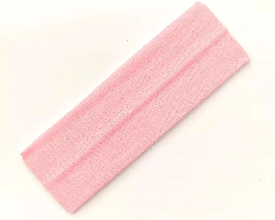 7cm Wide Plain Stretchy Fabric Headband Band Unisex Hairbands
