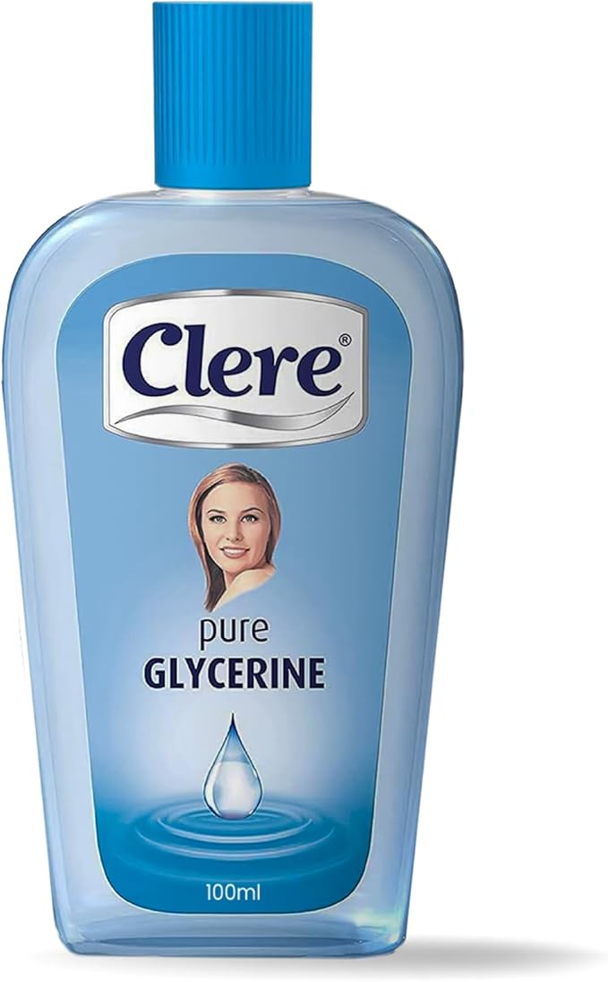 CLERE 100% Pure Glycerine Liquid for Versatile Skin Care – Glycerin for Face Moisturizes Dry Skin, Softens, and Glycerol Reduces Stretch Marks