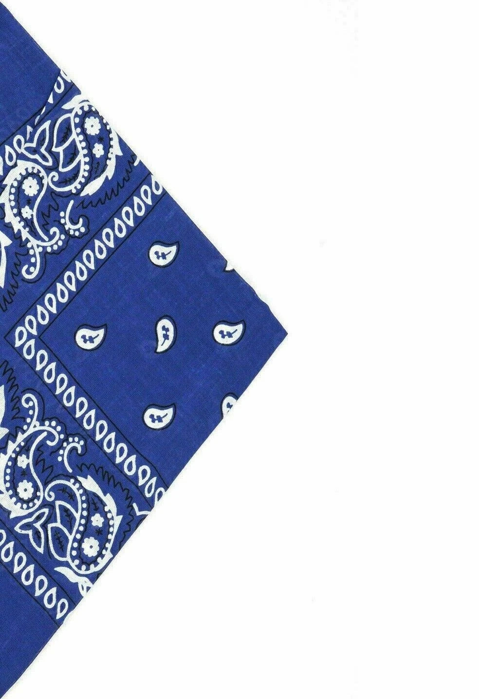 Paisley Pattern Bandana Head Neck Scarf Black & White & Grey & Red *UK SELLER*