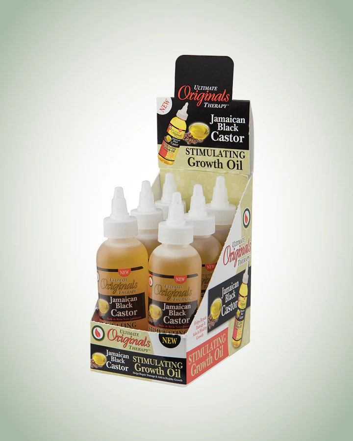 Originals by Africa's Best Therapy Jamaican Black Castor Oil Stimulating Growth Oil, Naturally Repairs and Prevents Hair Damage & Breakage, Moisturizes Scalp, 4oz Bottle x-pression