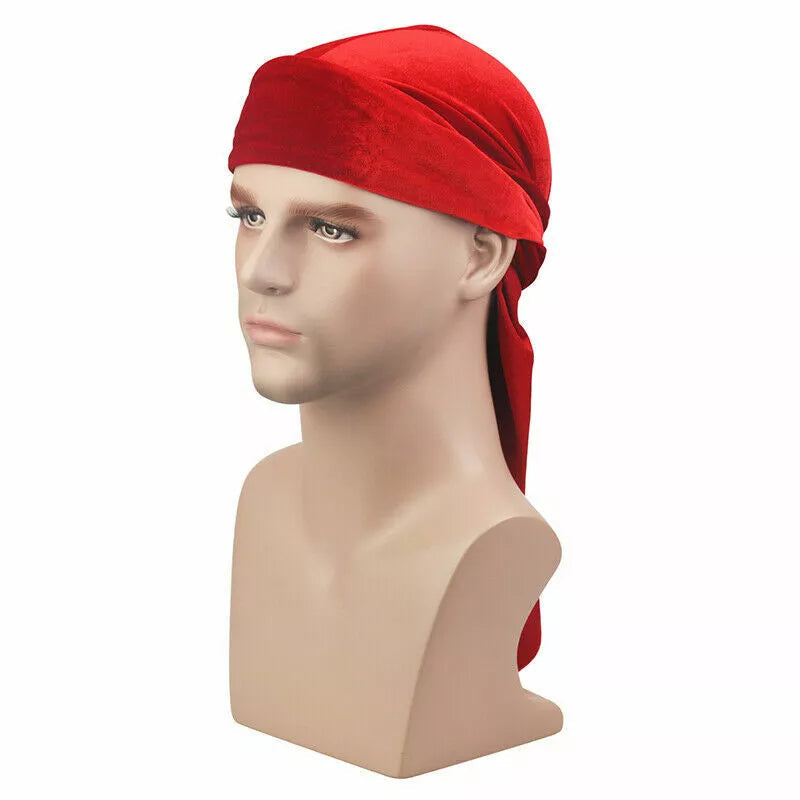 Velvet Durag Shine Hat Cap Men Women Premium Designer Doo Rag Wave UK x-pression