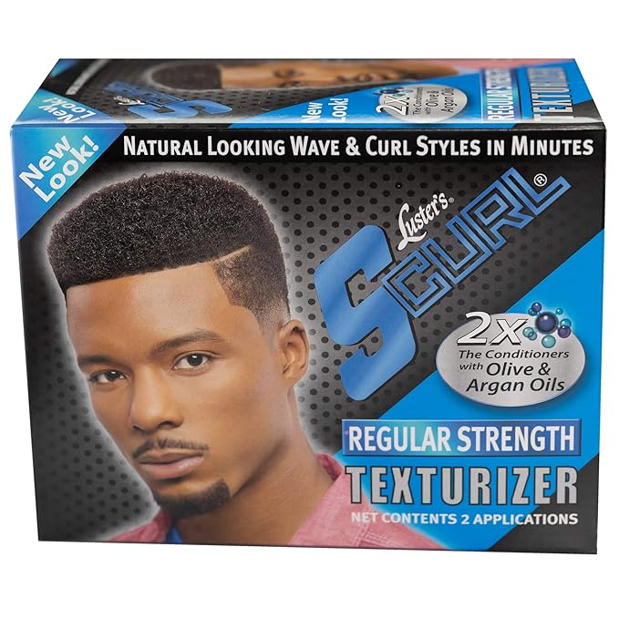 Luster's SCurl Texturizer With Argan And Olive Oil Regular Strength Kit, 2 Application x-pression