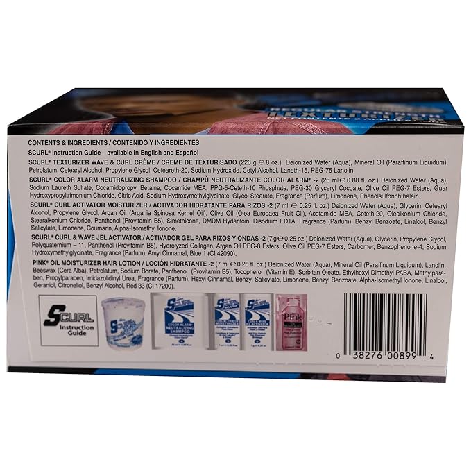 Luster's SCurl Texturizer With Argan And Olive Oil Regular Strength Kit, 2 Application x-pression