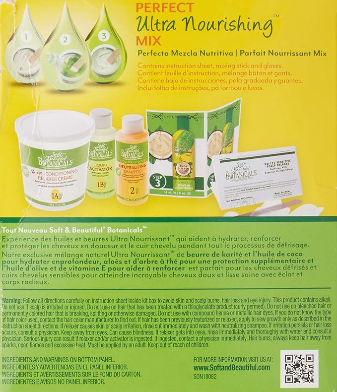 Soft & Beautiful Botanicals No-Lye Sensitive Scalp Relaxer 1 application by Soft & Beautiful x-pression