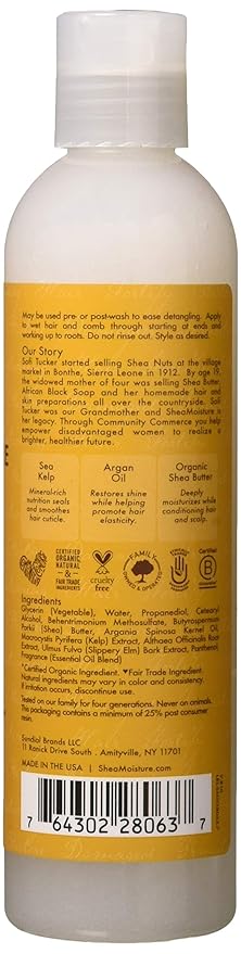 Shea Moisture Raw Shea Butter Extra-Moisture Detagler , 8oz x-pression