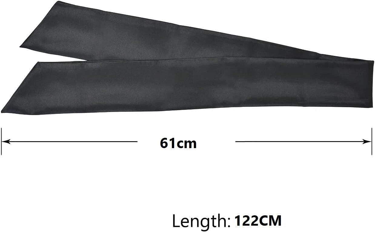 Satin Edge Scarf Women's Fashion Headbands Soft Satin Edge Laying Scarf for Lace x-pression