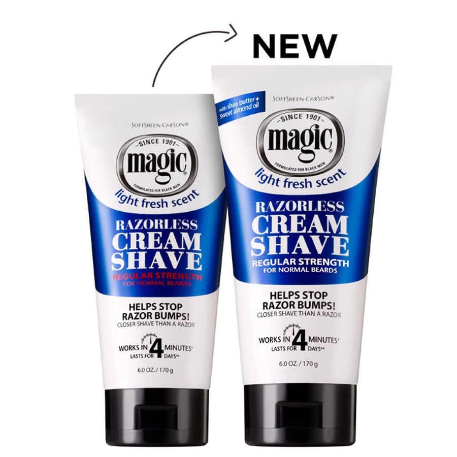 Magic Razorless Cream Shave - Regular Strength Shaving Cream, 6 oz. x-pression