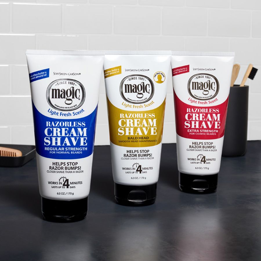 Magic Razorless Cream Shave - Regular Strength Shaving Cream, 6 oz. x-pression