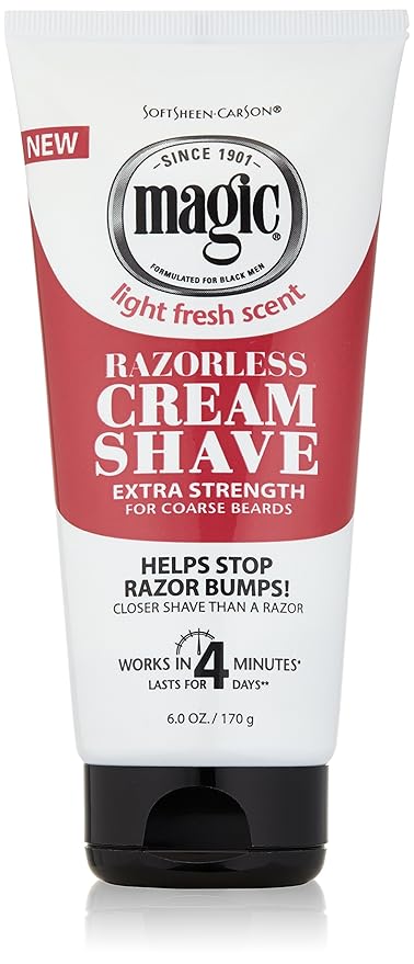 Magic Razorless Shaving Cream Extra Strength , 6 Ounce x-pression