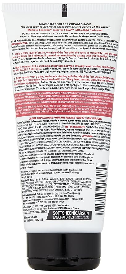 Magic Razorless Shaving Cream Extra Strength , 6 Ounce x-pression