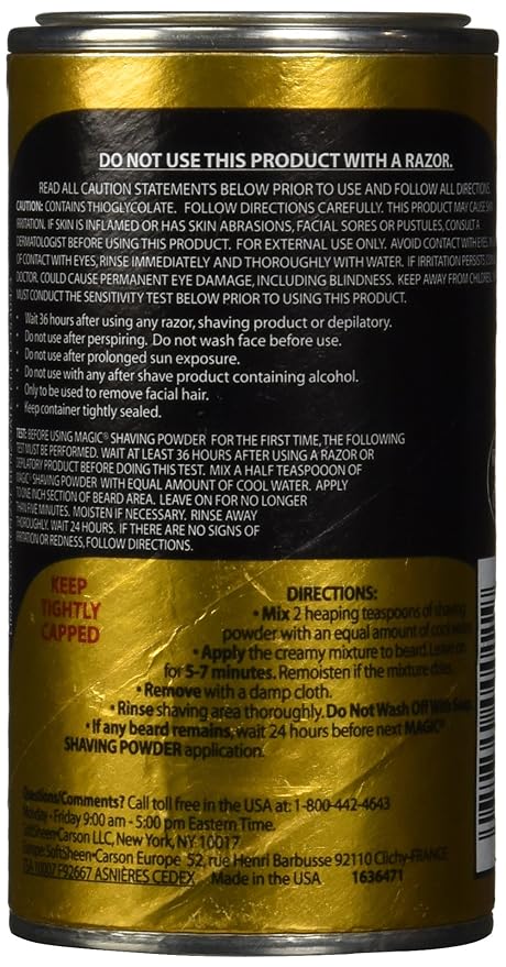Soft Sheen Carson Magic Fragrant(GOLD) Shaving Powder, 4.5 Ounce x-pression