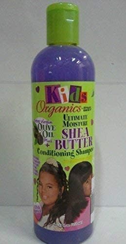 Kids Originals by Africa's Best Ultimate Moisture Shea Butter Shampoo, Healthy Boost of Moisturizers That Soften, Condition and Detangle Hair, Removes Build up, 12oz