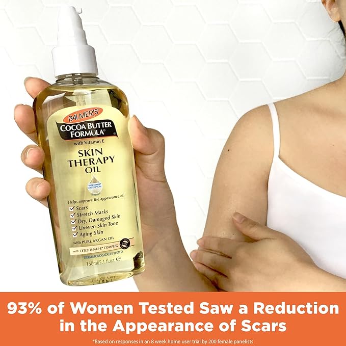 Palmer's Cocoa Butter Skin Therapy Oil for Scars, Stretch Marks, Uneven Skin Tone & Ageing Skin - 150ml x-pression