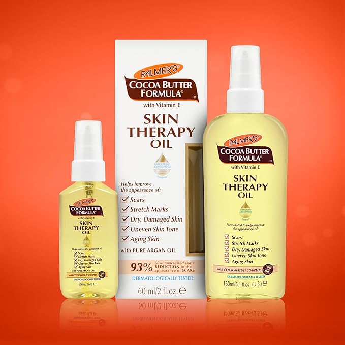 Palmer's Cocoa Butter Skin Therapy Oil for Scars, Stretch Marks, Uneven Skin Tone & Ageing Skin - 150ml x-pression