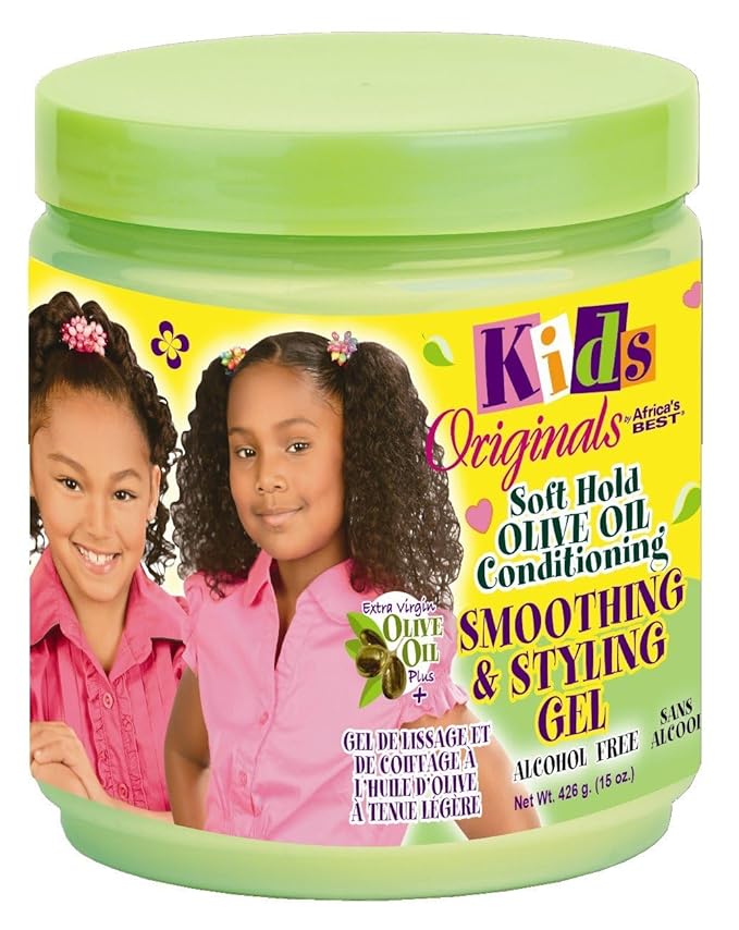Originals by Africa's Best Soft Hold Olive Oil Conditioning Smoothing & Styling Gel, 15oz Jar