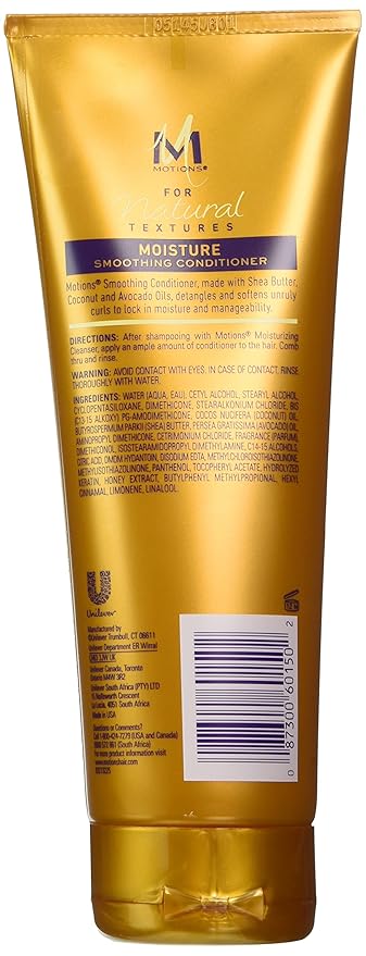 Motions Natural Textures Smoothing Conditioner, With Shea Butter, Coconut and Avocado Oils 8 oz x-pression