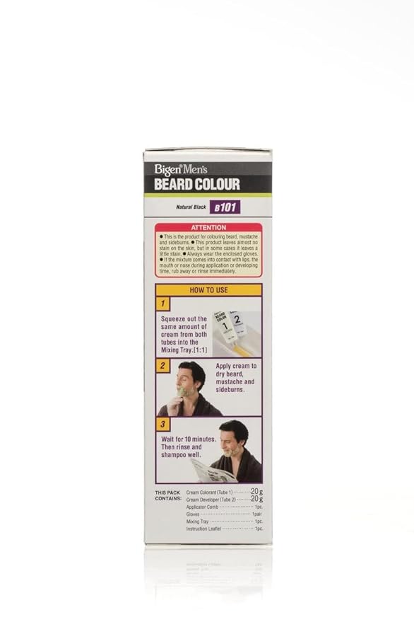 Bigen Speedy Men's Beard Color 101 Natural Black | 102 Brown Black