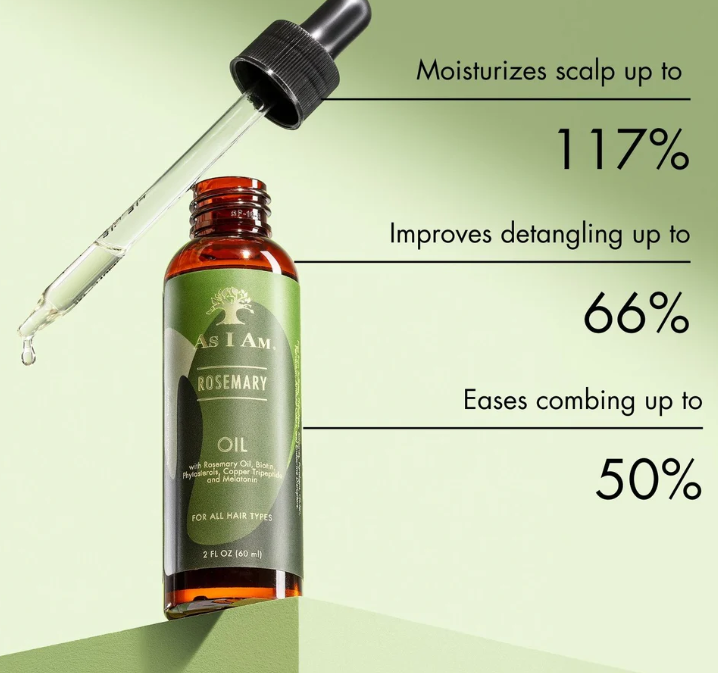 As I Am Rosemary Oil - 2 oz - Hair Density Serum - with Melatonin & Biotin - Vegan & Cruelty Free x-pression