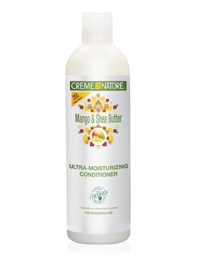 Crème of Nature Mango & Shea Butter Ultra Moisturizing Conditioner, 12 Ounce x-pression