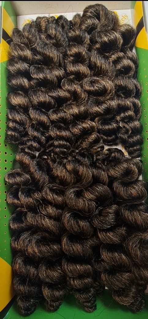 Angels Jamaican Bounce Crochet Hair Jumpy Wand Curl Crochet Braids Hair Synthetic x-pression