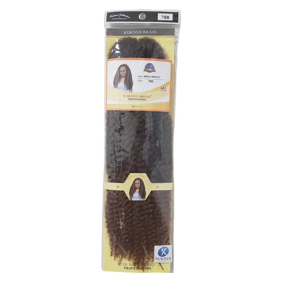 Kuknus Marley Braid 20" Soft n Silky Hair for Crochet Conrnow Hair Extension x-pression
