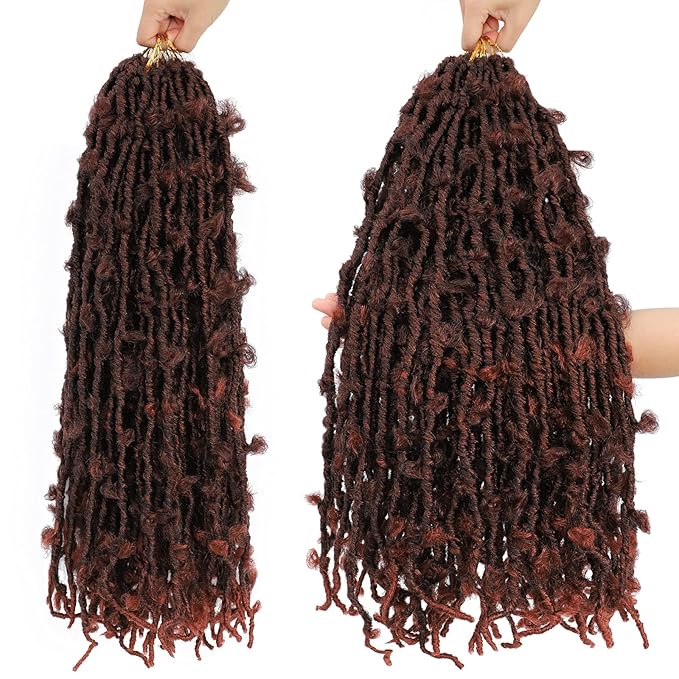 Cherish Bulk Butterfly Locs 12” & 18” - Pre-Looped Crochet Hair for Effortless & Stylish Faux Locs x-pression