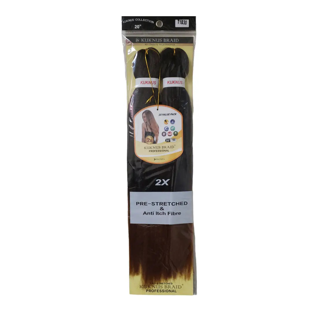 Kuknus Collection Pre-Stretched & Anti Itch Fibre 2X Braid 20” x-pression
